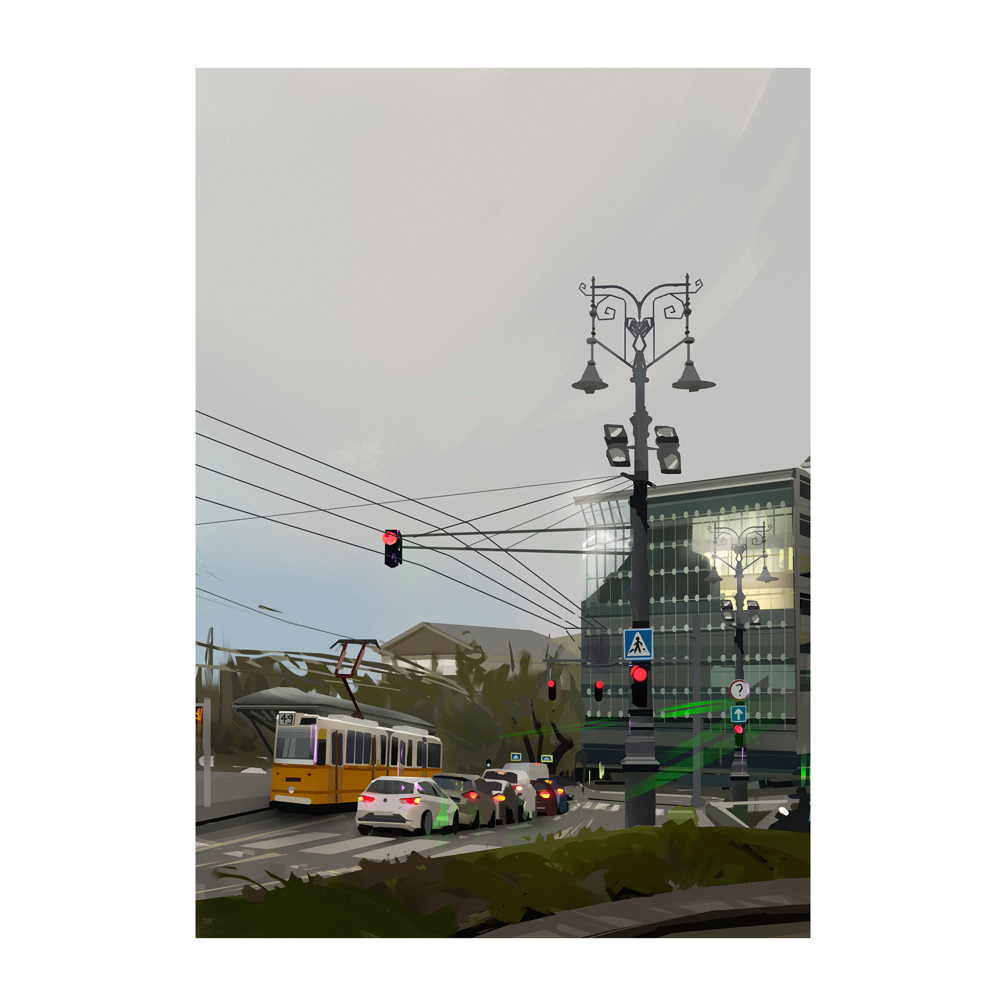 "KÁLVIN TÉR" - digitális letölthető print