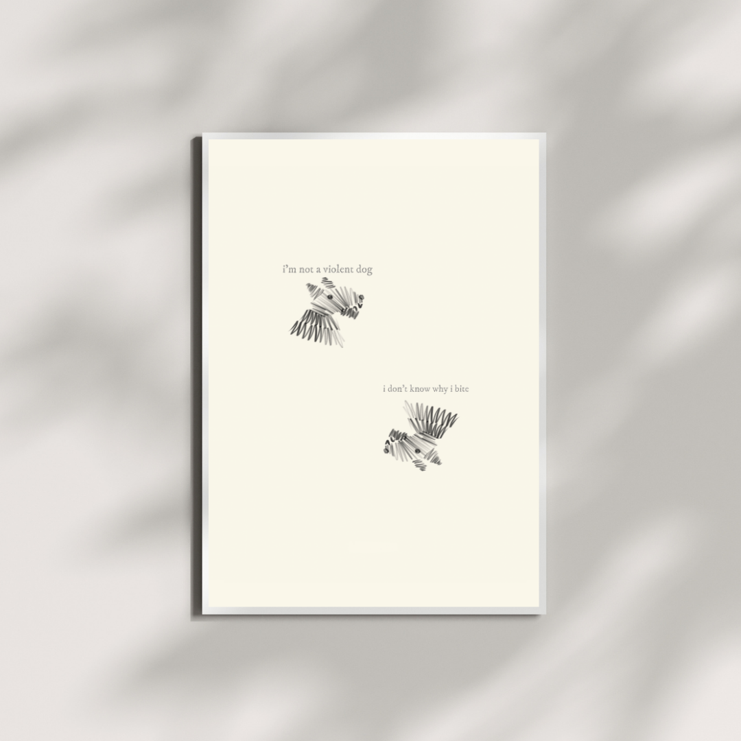 "VIOLENT DOG" digitális letölthető print